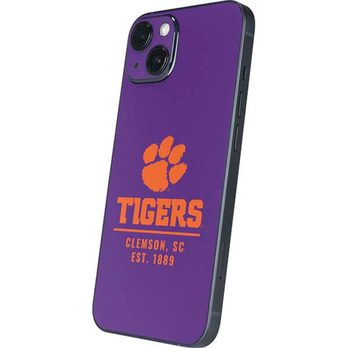 Clemson University Tigers Est 1889 iPhone 13 Skin